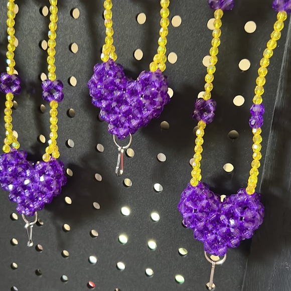 LAKERS (colors) beaded Lanyards - Picture 3 of 3